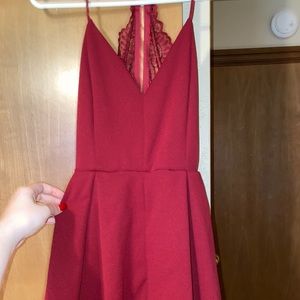 Red short romper dress (Dainty Hooligan) brand new